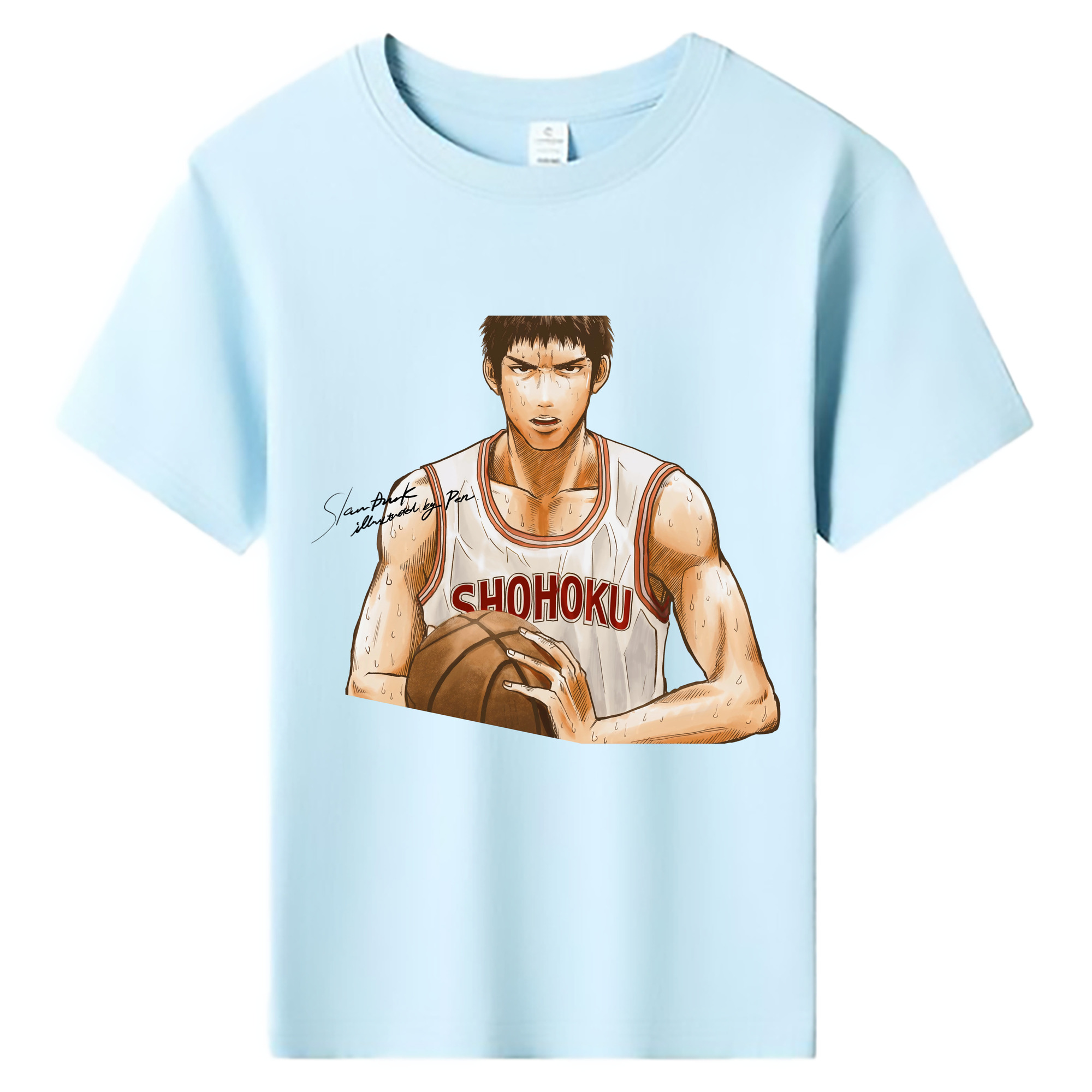 （画像用） SLAM DUNK／スラムダンク 綿100％キッズTシャツ（フロントプリント）